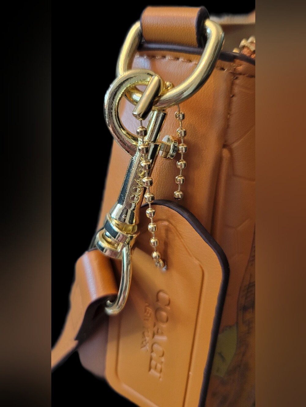 COACH X Disney Winnie the Pooh Brown Leather Shoulder Bag - Picture 4 of 9